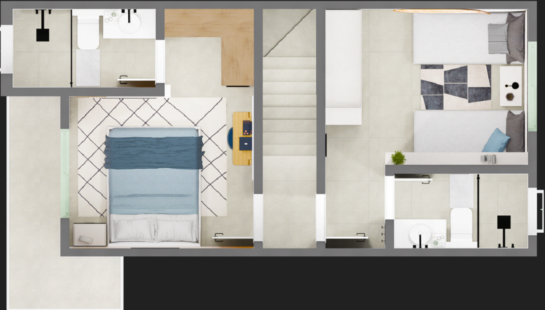 Interior Moderno do Apartamento