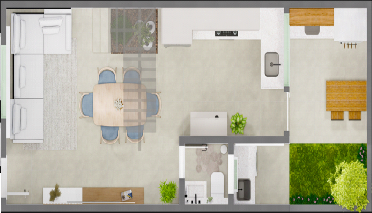 Vista Externa do Villaggio Santorini